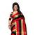Multicolor printed cotton silk saree with blouse