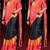 Multicolor printed art silk saree with blouse