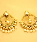 Antique Gold & Kundan Chaand Baali