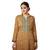 Coffee printed rayon salwar with dupatta