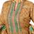 Coffee printed rayon salwar with dupatta