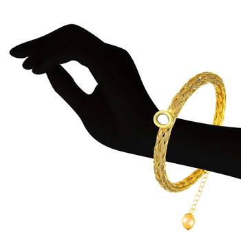 Traditional Wear Gold Finish With Kundan Bracelet Bangle For Women And Girls 1