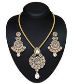 Exclusive Austrian Stone Gold Finishing Pendant Set