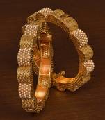 Gold plated gheru copper made  openable bangles-and-bracelets