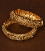 Gold plated gheru copper made   openable bangles-and-bracelets