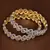 Gold cubic zirconia bangles-and-bracelets