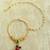 multicolour big size pearl chain bridal nose ring pin  