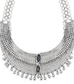 Bridal Antique Tribal Afghani Bohemian Oxidised German Silver Heavy Choker Necklace Girls Women