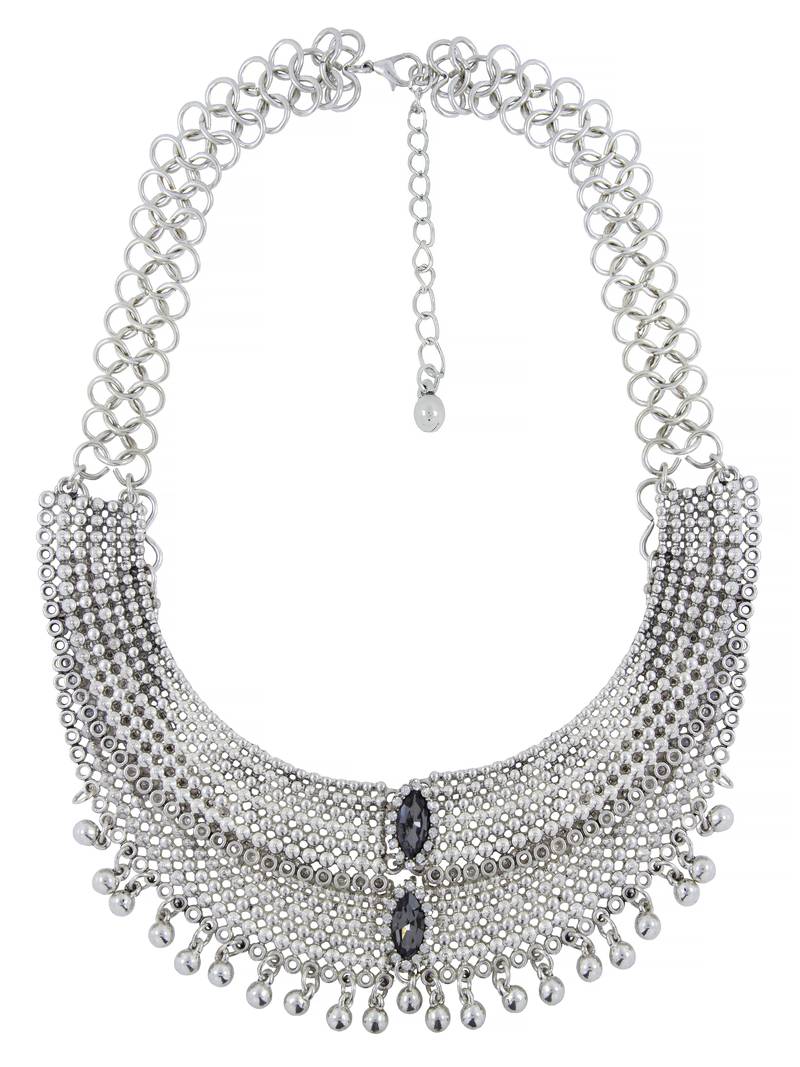 Bridal Antique Tribal Afghani Bohemian Oxidised German Silver Heavy Choker Necklace Girls Women