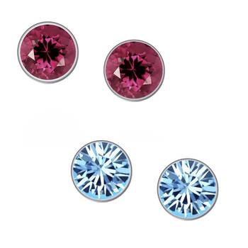 Blue crystal jewellery-combo 4