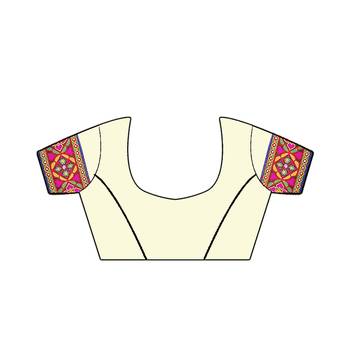 Pink Embroidered Georgette Saree With Blouse 4