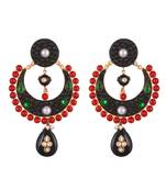 Black Red Stylish Designer Fashionable Earring