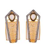 White Golden Americian Diamond Stunning Fashionable Earring