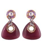 Wine Onyx Smart Look Fashionable Earring