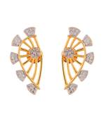 Gold Silver Americian Diamond Stylish Earcuff