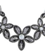 Black rhodium stone necklaces