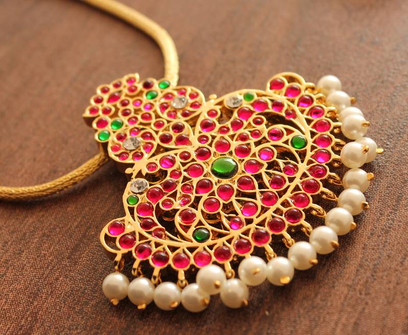 Beautiful Real Kemp Temple Necklace  