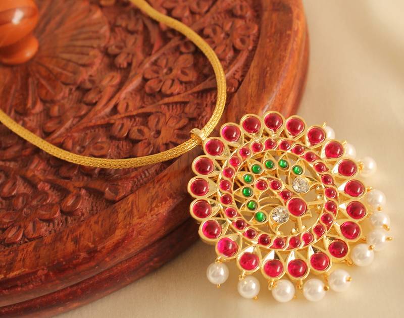 Beautiful Real Kemp Temple Necklace