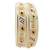 9blings 6pc Ivory White Enamel Gold Filigree Plastic Bangles