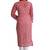 Red Embroidered Stitched Georgette Kurti 