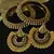 Ram Leela Black Colour Earrings with Gold Plated Pearl Bangles