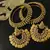 Ram Leela Pearl Earrings with Gold Plated Pearl Bangles
