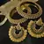 Ram Leela Green colour Earrings with Gold Plated Pearl Bangles