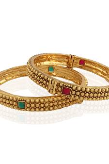 All timer gold plated antique bangle