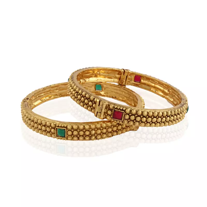 All timer gold plated antique bangle