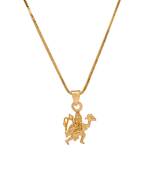 Gold plated lord hanuman temple locket