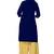 Navy blue plain cotton stitched  party-wear-kurtis