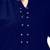 Navy blue plain cotton stitched  party-wear-kurtis