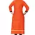 Orange embroidered rayon stitched  party wear kurtis