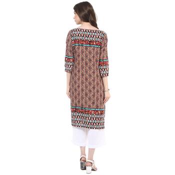 Multicolor printed polyester stitched kurtas-and-kurtis 2