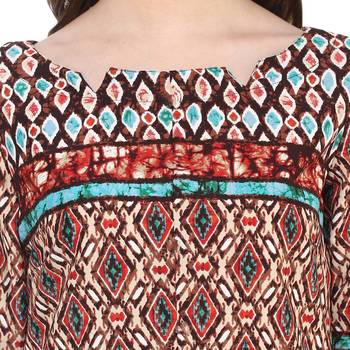Multicolor printed polyester stitched kurtas-and-kurtis 4