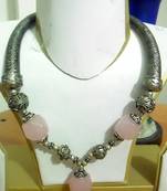 German Silver Rose Quartz