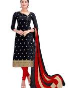 Black Ebroidered Banarsi Salwar With Dupatta