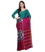 Green Woven Art Silk Saree With Blouse