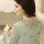 Light sea green embroidered georgette salwar