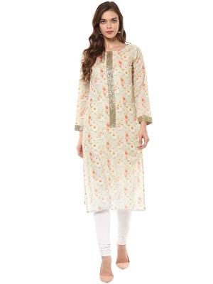 Multicolor printed cotton stitched kurtas-and-kurtis 2