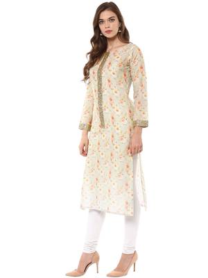 Multicolor printed cotton stitched kurtas-and-kurtis 4
