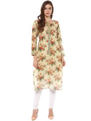 Multicolor printed cotton stitched kurtas-and-kurtis 1