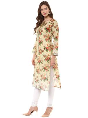 Multicolor printed cotton stitched kurtas-and-kurtis 4