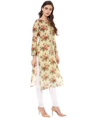 Multicolor printed cotton stitched kurtas-and-kurtis 5