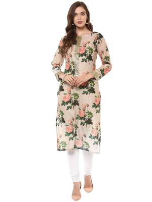 Multicolor printed cotton stitched kurtas-and-kurtis 2