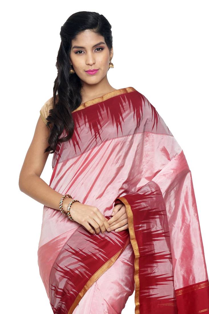 blouse for pink silk saree