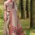 Silver jacquard crepe saree with blouse