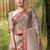 Silver jacquard crepe saree with blouse