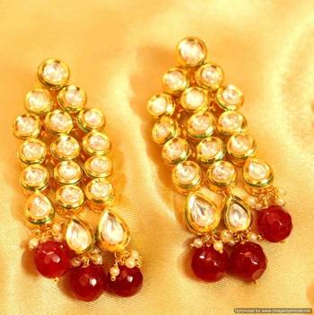 Kundan Meenakari Ruby 3 Line Bridal Look Necklace 3