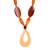 LONGLEAF PINE Orange Acrylic Resin Necklace For Women